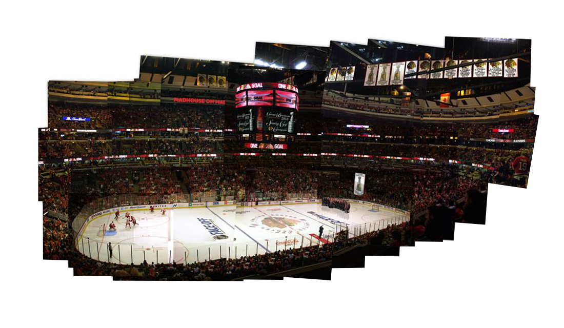 The Blackhawks Raising the Banner
